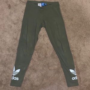 Olive Green Adidas leggings